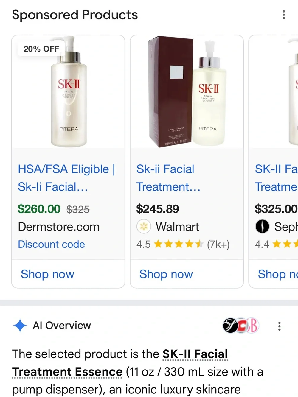 SK-II Facial Treatment Essence Serum — Clear Bottle with White Pump NEW